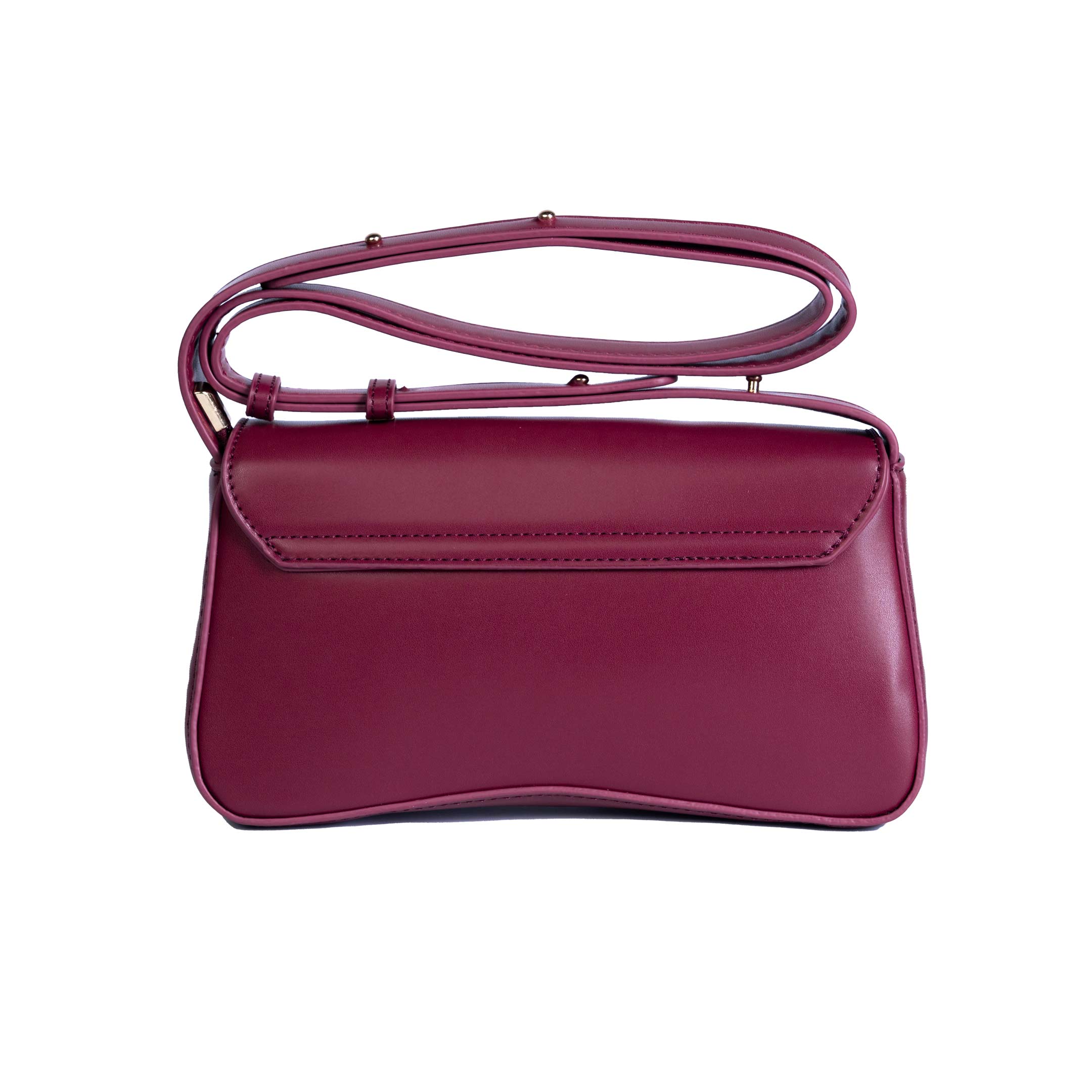 Arc Shoulder Bag - Burgundy